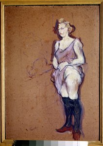 金髪の主婦 娼婦の肖像。Henri Toulouse Lautrec（1864-1901）による絵画 1894年 日。0,68x0,48 m パリ、オルセー美術館 作： Henri de Toulouse Lautrec