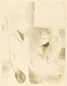 「カボタン」のブランデスとル・バルジー 作： Henri de Toulouse Lautrec
