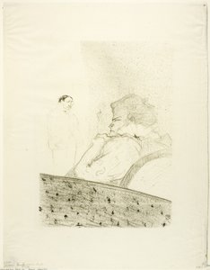 ブランデス・イン・ハー・ボックス 作： Henri de Toulouse Lautrec