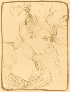 ムレの胸像。 Marcelle Lender (Mlle. Marcelle Lender、バスト) 作： Henri de Toulouse Lautrec