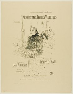 Desiré Dihau の Melodies から、My Pretty Violets を購入する 作： Henri de Toulouse Lautrec
