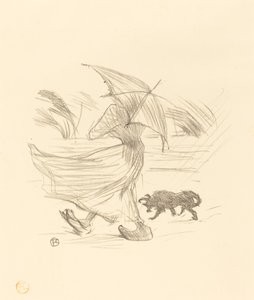 雨が言うこと、1895年。 作： Henri de Toulouse Lautrec