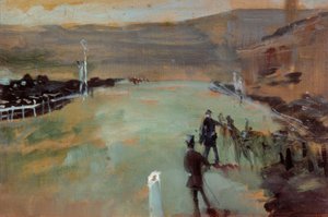競馬場 作： Henri de Toulouse Lautrec