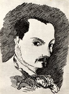 シャルルボードレール1821-1867 作： Henri de Toulouse Lautrec