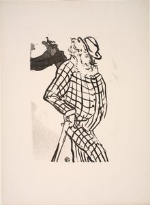 イギリスの風変わりなコメディアン 作： Henri de Toulouse Lautrec