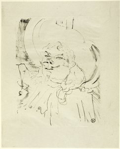 Treize Lithographys の Coquelin the Elder 作： Henri de Toulouse Lautrec