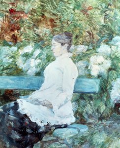画家の母ロートレック伯爵夫人（アンリ・ド・トゥールーズ＝ロートレック（1864-1901）作 作： Henri de Toulouse Lautrec