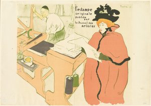 オリジナルプリントの表紙 オリジナルプリントの表紙、1893年。 作： Henri de Toulouse Lautrec