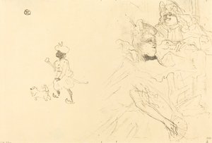 恋するニノン・デ・レンクロスの例の表紙、1897年。 作： Henri de Toulouse Lautrec