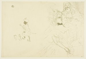 恋するニノン・ド・ランクロの例』の表紙 作： Henri de Toulouse Lautrec