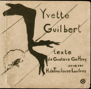 イヴェット・ギルバートのカバー 作： Henri de Toulouse Lautrec