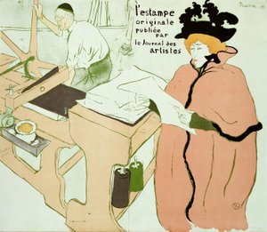「l」Estante Originaleのカバー、1893 作： Henri de Toulouse Lautrec