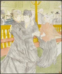 ムーランルージュで踊る 作： Henri de Toulouse Lautrec