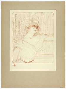 接着剤で、イヴェット・ギルバートのプレート2 作： Henri de Toulouse Lautrec