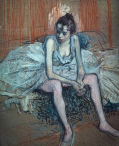 着席ダンサー 作： Henri de Toulouse Lautrec