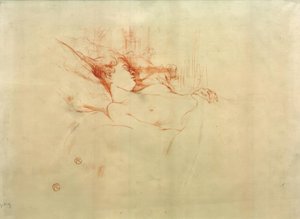 睡眠 作： Henri de Toulouse Lautrec