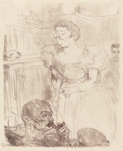 Di Ti Fellow - カフェコンサートでのイギリス人 Di Ti Fellow - Anglaise au Café-Concert, 1898. 作： Henri de Toulouse Lautrec