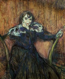 女優ベルト・バディ 作： Henri de Toulouse Lautrec