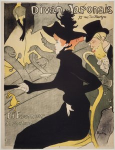日本のソファ 作： Henri de Toulouse-Lautrec