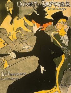 日本のソファ。 1892-94 作： Henri de Toulouse Lautrec