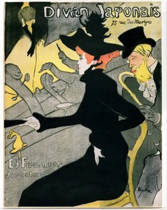 日本のソファ、1893 作： Henri de Toulouse Lautrec