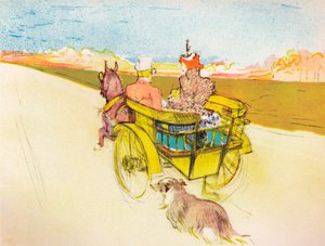 犬用カート、1897年頃、1946年 作： Henri de Toulouse Lautrec