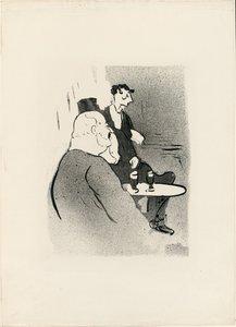 アンバサダーでのデュカーレ（『ル・カフェ・コンサート』より 作： Henri de Toulouse Lautrec