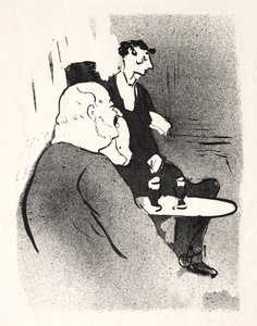 大使へのデュカル、1893年。 作： Henri de Toulouse Lautrec