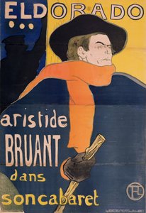 Eldorado：Aristide Bruant、1892 作： Henri de Toulouse Lautrec