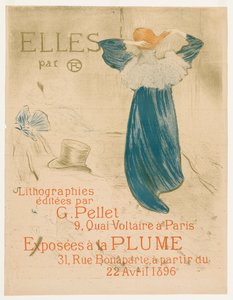彼ら：口絵、1896年。 作： Henri de Toulouse Lautrec