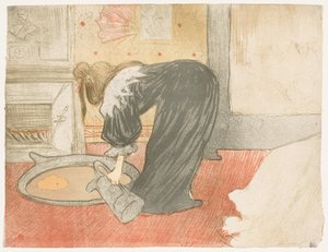 Elles: 湯船の女 作： Henri de Toulouse Lautrec