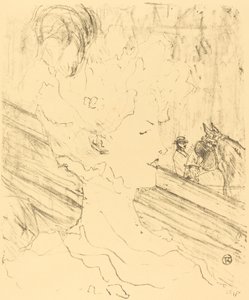 エミリエンヌ・ダランソン、1896年。 作： Henri de Toulouse Lautrec