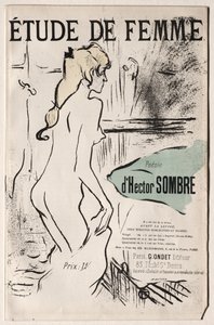女性研究 作： Henri de Toulouse Lautrec