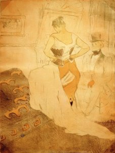 コルセットの女性、通路の征服 作： Henri de Toulouse Lautrec