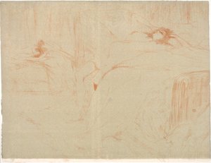 仰向けの女、疲れ 作： Henri de Toulouse Lautrec
