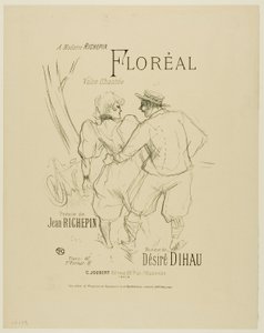 デジレ・ディオーのメロディーよりフロレアル 作： Henri de Toulouse Lautrec