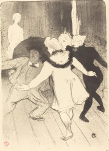 フォリー・ベルジェール: M. プリュドームの検閲官 作： Henri de Toulouse Lautrec