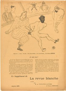 Footit and Chocolat (Footit et Chocolat) [左直腸] 作： Henri de Toulouse Lautrec