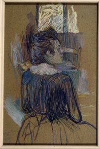 窓際の女性 作： Henri de Toulouse Lautrec