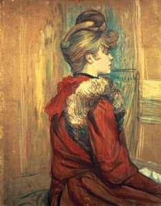 毛皮を盗んだ少女、マドモアゼルジャンヌフォンテーヌ、1891年 作： Henri de Toulouse Lautrec