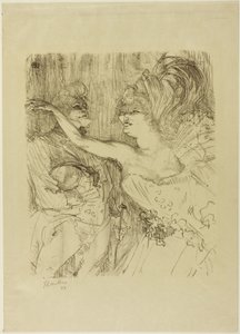「パリ・キ・マルシェ」のガイとミーリー 作： Henri de Toulouse Lautrec