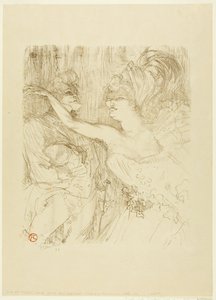 ガイとミーリー、『パリ、マルシェ』にて 作： Henri de Toulouse Lautrec