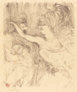 パリを歩くガイとミーリー パリを歩くガイとミーリー、1898年。 作： Henri de Toulouse Lautrec