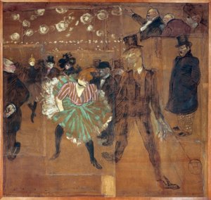 H.トゥールーズロートレック、タンツイムムーランルージュ 作： Henri de Toulouse Lautrec