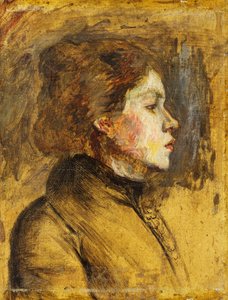 女性の頭、1899年 作： Henri de Toulouse Lautrec