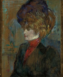 英国の女性の頭;イギリスの女性の頭、1898 作： Henri de Toulouse Lautrec