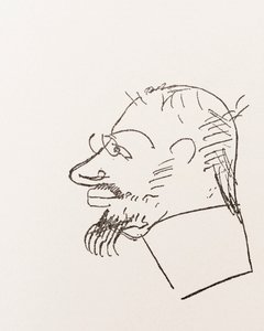 アンリ・トゥールーズ＝ロートレック。 自画像。