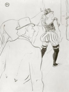 舞台裏 作： Henri de Toulouse Lautrec