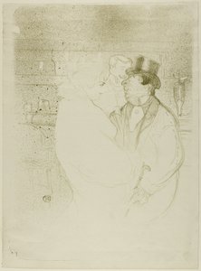 バーのアイダ・ヒース 作： Henri de Toulouse Lautrec