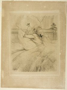 ベッドで 作： Henri de Toulouse Lautrec